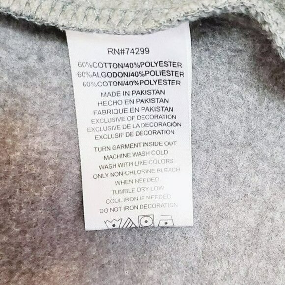 DKNY Big Boys Fleece lined Full Zip Jacket Cotton Blend Logo Hoodie - Picture 6 of 6